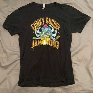 Limited Edition Funky Buddha Jam Out Graphic Tee Beer Shirt Size Small